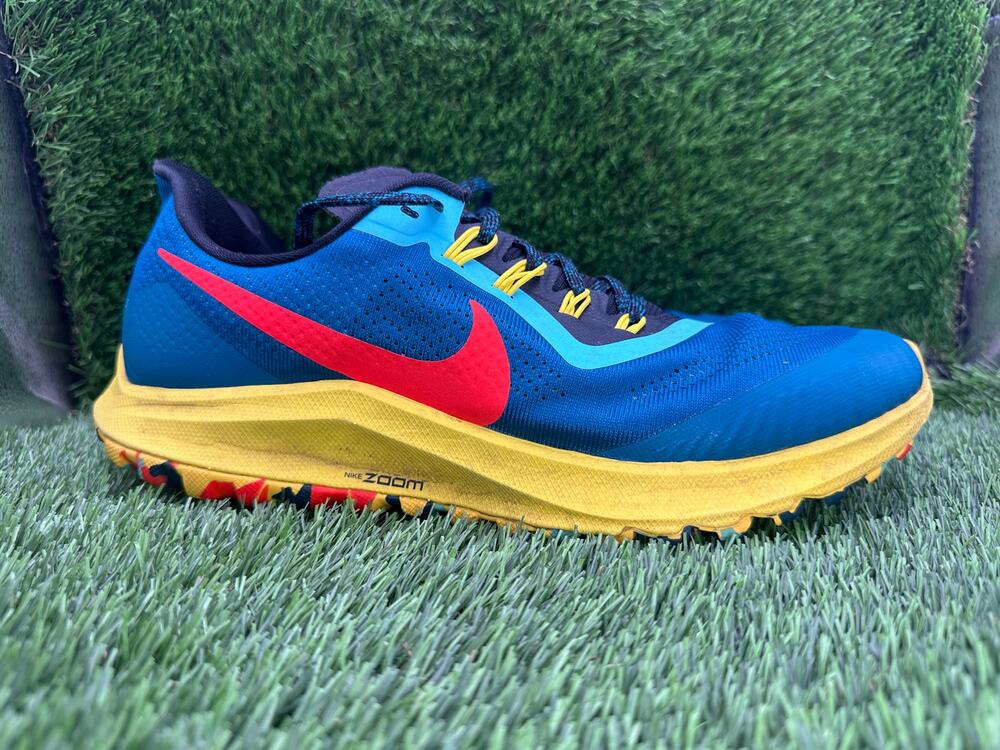 Nike Zoom Pegasus 36 Trail AR5676-301 Athletic Sneaker Womens 10.5 Blue Mesh Gym
